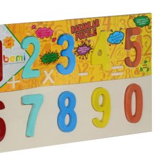Rakamlar Puzzle 29x18 cm (Ahşap) 1300