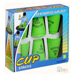 Cup Stacks 12'Li (Hızlı Bardaklar Oyunu) Ritim Bardağı