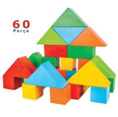 Büyük Dev Bloklar 60 Parça Geometrik Şekiller
