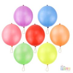 Punç Balon 25 Adet Lastikli Zıpzıp Atom Balon