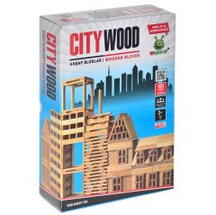 City Wood 100 Parça Ahşap Bloklar Woodoy