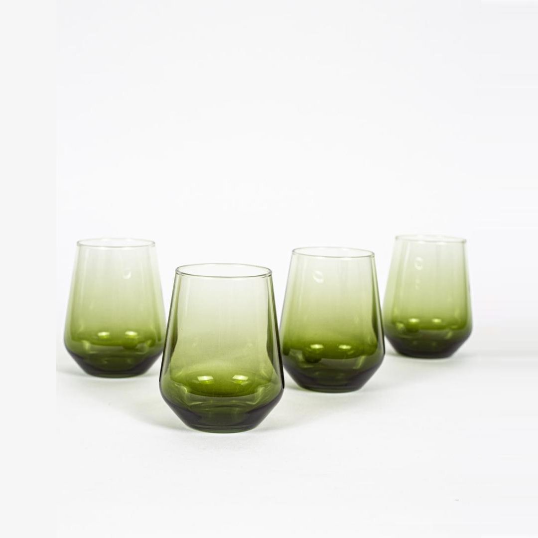 Rakle New Iconic 4'lü Su Bardağı Seti Yeşil