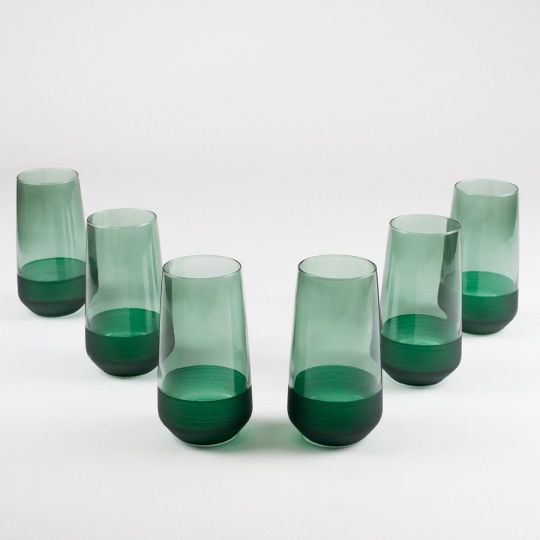 Rakle Matte 6'lı Meşrubat Bardağı Seti Yeşil