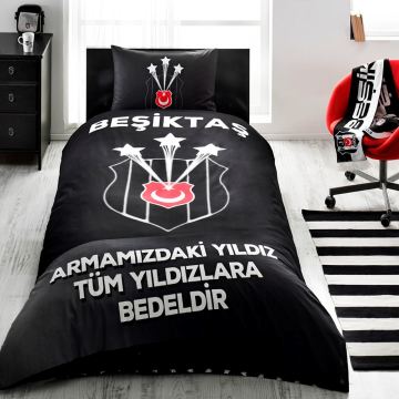 Taç Lisanslı Beşiktaş Tek Kişilik Ranforce Her Mevsim Set
