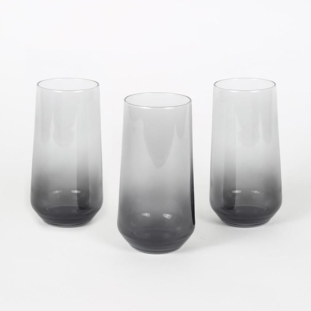 Rakle New Iconic 3'lü Meşrubat Bardağı Seti Füme