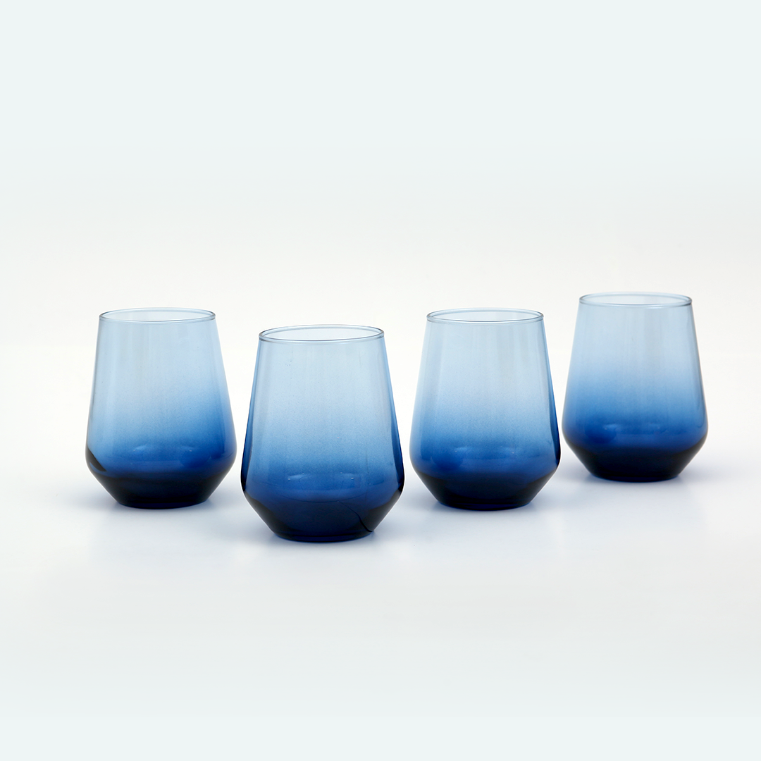 Rakle New Iconic 4'lü Su Bardağı Seti Mavi
