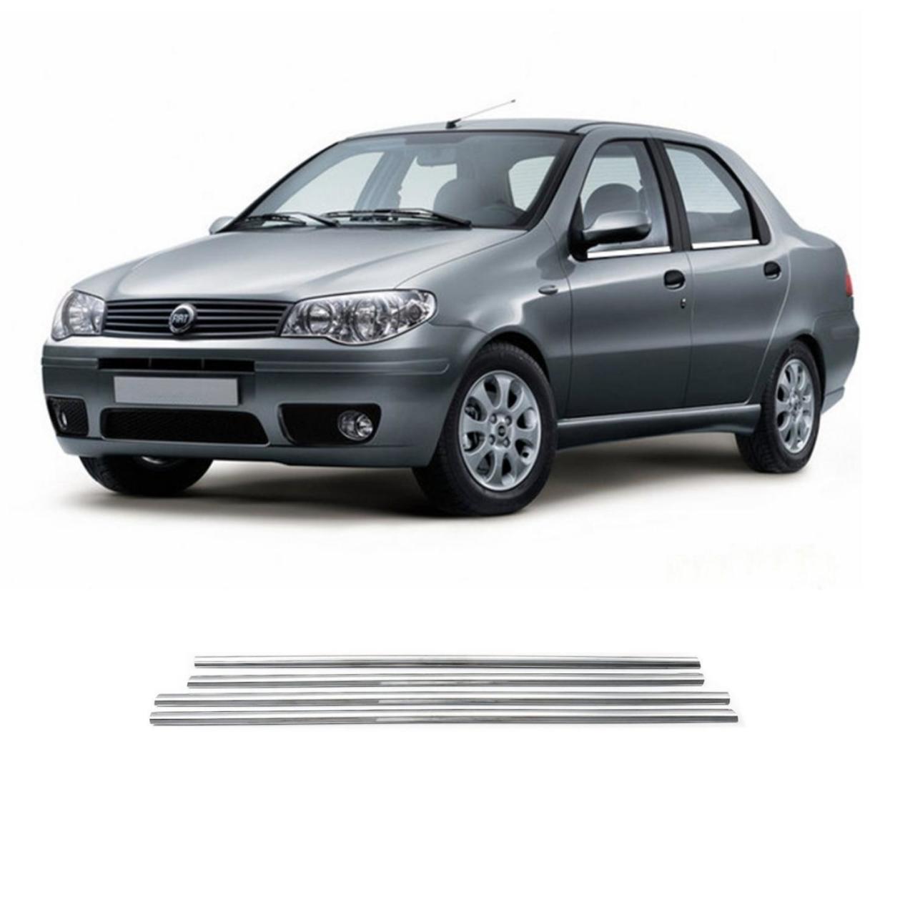 Fiat Albea Krom Cam Çıtası Tk 2002 Üzeri 4Prç Paslanmaz Çelik