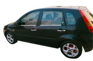 Ford Fiesta Krom Cam Çıtası Tk 2002-2008 4 Prç Paslanmaz Çelik