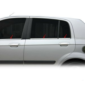 Hyundai Getz Krom Cam Çıtası Tk 2002 Üzeri 6Prç Paslanmaz Çelik