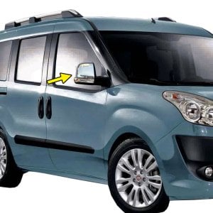 Fiat Doblo Krom Ayna Kapağı 2010 - 2014 Arası Paslanmaz Çelik