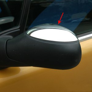 Peugeot 1007 Krom Ayna Kapağı 2005-2009 Arası Paslanmaz Çelik
