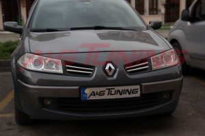 Renault Megane 2 Krom Ön Panjur 2006-2010 4Prç Paslanmaz Çelik