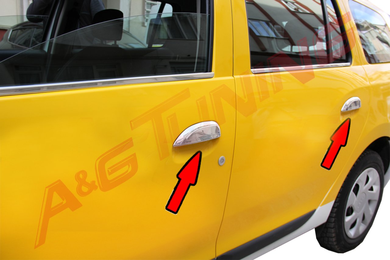Renault Symbol Krom Kapı Kolu 2013 Üzeri 4 Kapı Paslanmaz Çelik