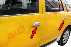 Renault Symbol Krom Kapı Kolu 2013 Üzeri 4 Kapı Paslanmaz Çelik