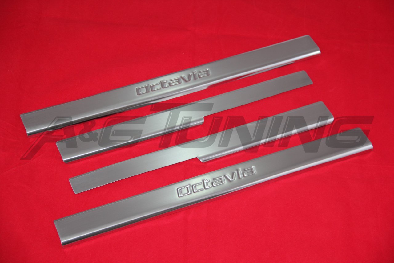 Skoda Octavia A5 Krom Kapı Eşiği Tk 2005-2013 Paslanmaz Çelik