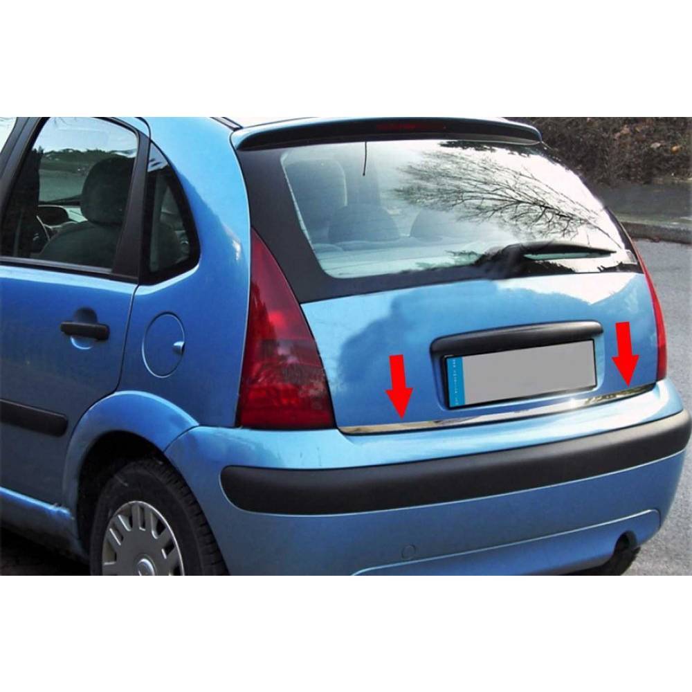 Citroen C3 Formlu Krom Bagaj Alt Çıta 2002-2009 Arası