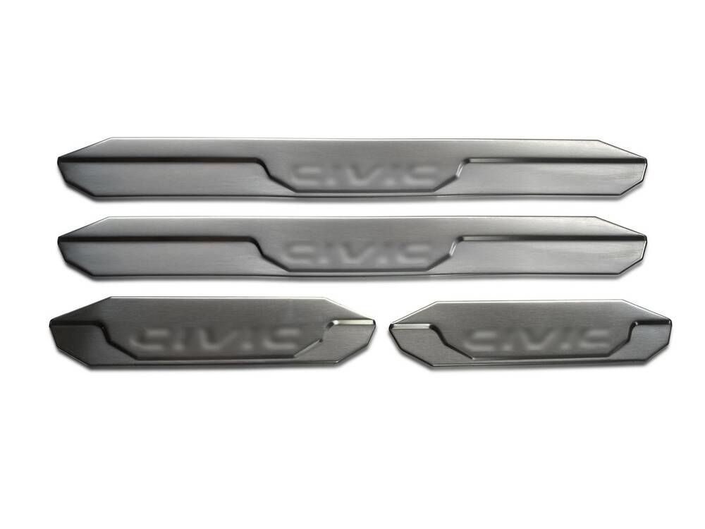 OMSA Honda Civic FB7 Krom Kapı Eşiği 4 Parça Taşlı 2012-2016 Arası