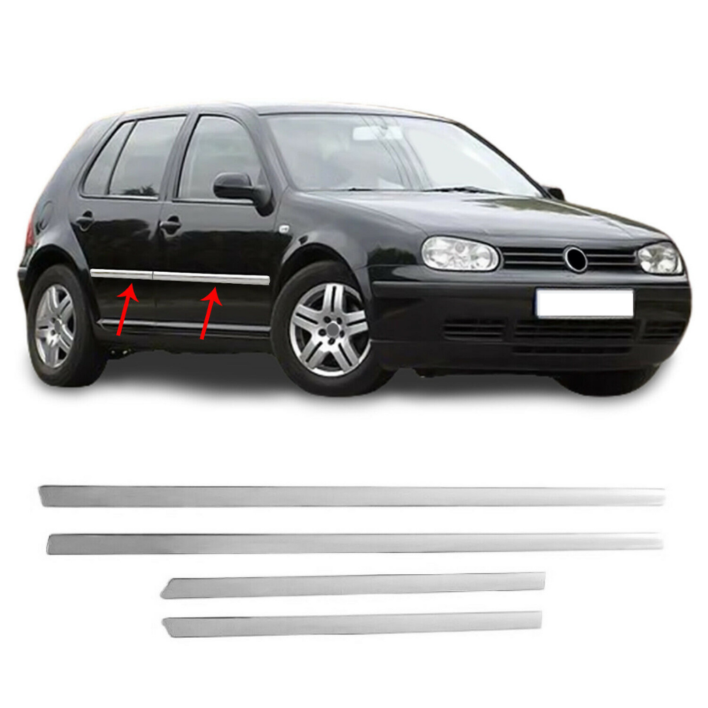 Volkswagen Golf 4 Krom Kapı Çıtası Tk 1998-2005 Paslanmaz Çelik