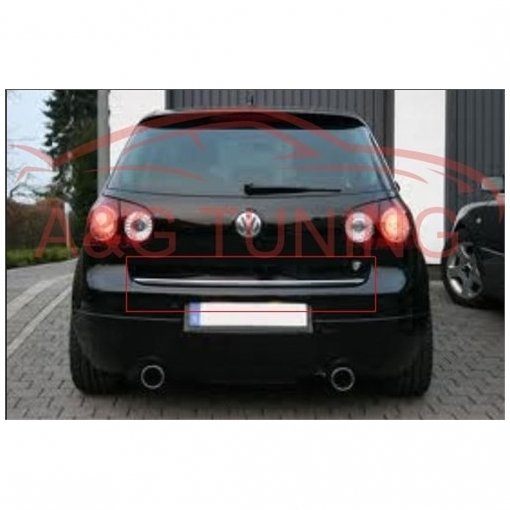 Volkswagen Golf 5 Krom Bagaj Alt Çıta Formlu 2005-2009 Paslanmaz Çelik