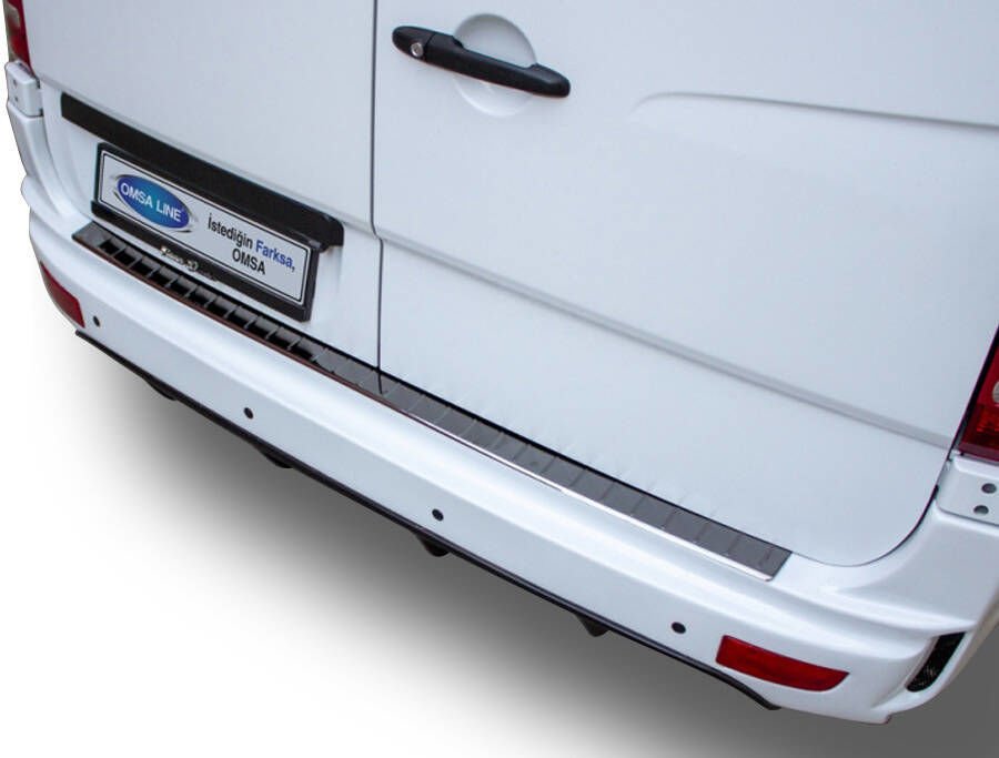 OMSA Mercedes Sprinter W906 Siyah Krom Arka Tampon Eşiği 2006-2018 Arası