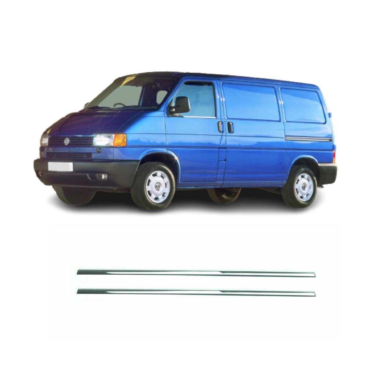 VW T4 Krom Caravelle Cam Çıtası 2Prç. 1995-2003 P.Çelik