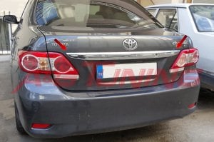 Toyota Corolla Krom Bagaj Çıtası 2011-2013 Paslanmaz Çelik