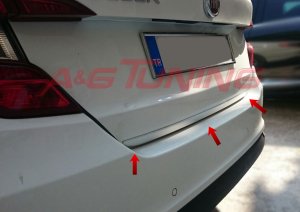 Fiat Egea Sedan Krom Bagaj Alt Çıta Formlu Paslanmaz Çelik