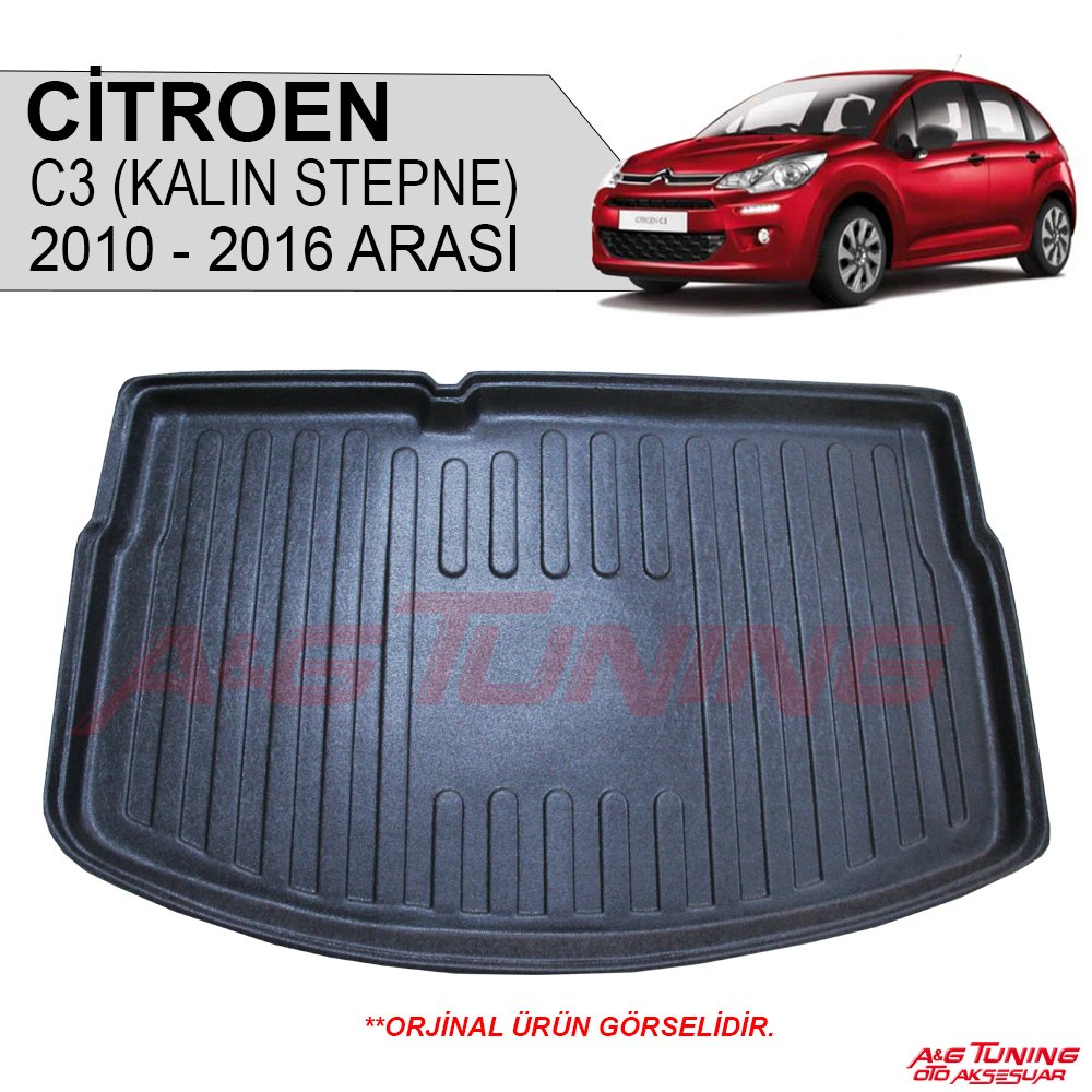 Citroen C3 Bagaj Havuzu Kalın Stepneli 2010-2016