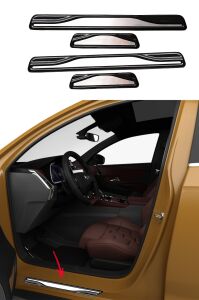Chevrolet Aveo Sedan Krom Kapı Eşik Koruması  2006-2011 4Parça