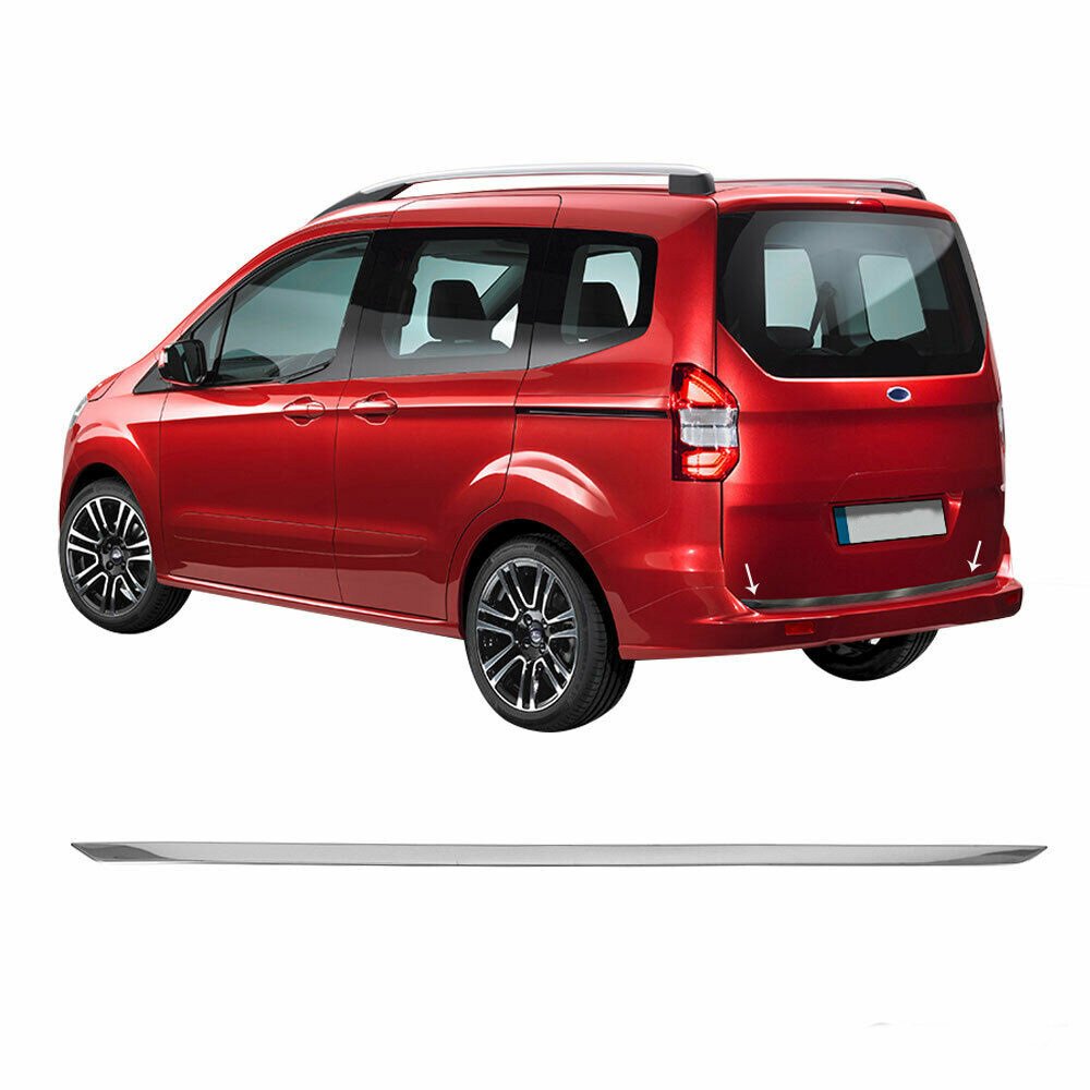 Ford Tourneo Courier Krom Bagaj Alt Çıta Formlu Paslanmaz Çelik