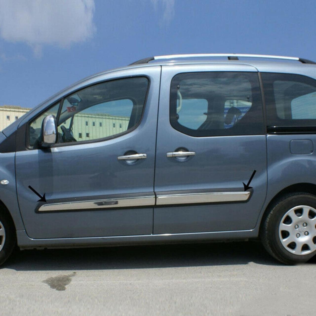 Citroen Berlingo Krom Yan Kapı Çıtası 2008 Üzeri Paslanmaz Çelik