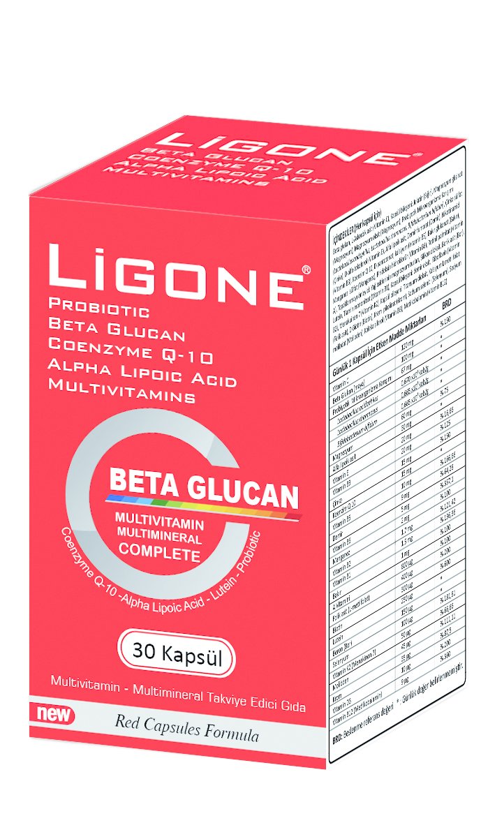 Ligone Multivitamin + Beta Glukan + Probiyotik 30 Kapsül