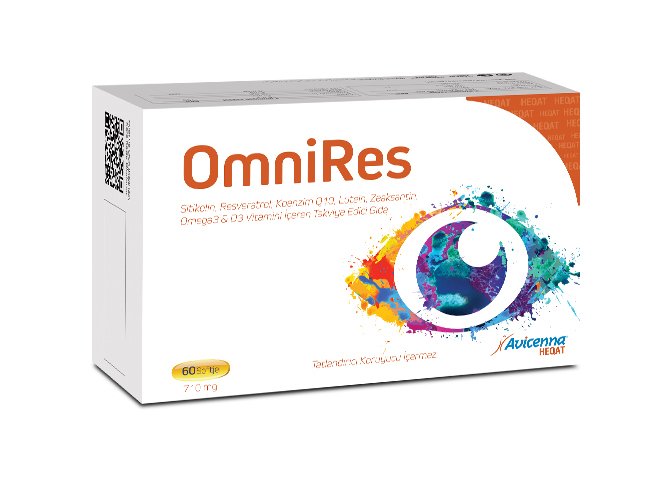 Avicenna OmniRes Sitikolin, Resveratrol, Koenzim Q10, Lutein, Zeaksantin, Omega3 & D3 Vitamini İçeren TEG