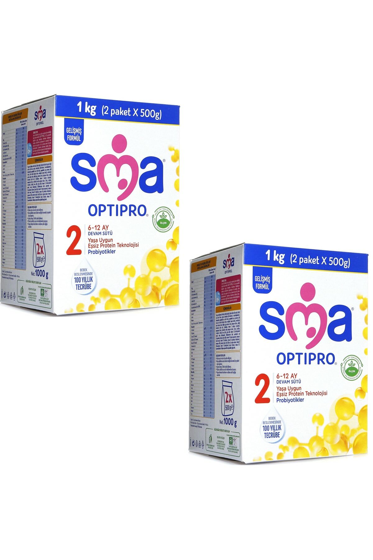 SMA Optipro Probiyotik 2 Devam Sütü 1000 gr - 2 Adet