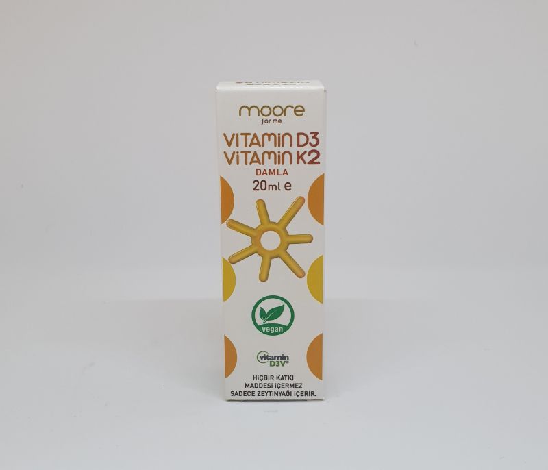 Moore Vitamin D3 K2 Damla 20 ML