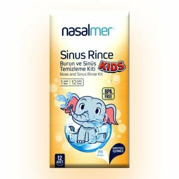Nasalmer Sinus Rince Kit Kids 12 adet