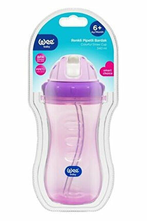 Wee Baby 761 Pipetli Bardak 340 ml - Mor