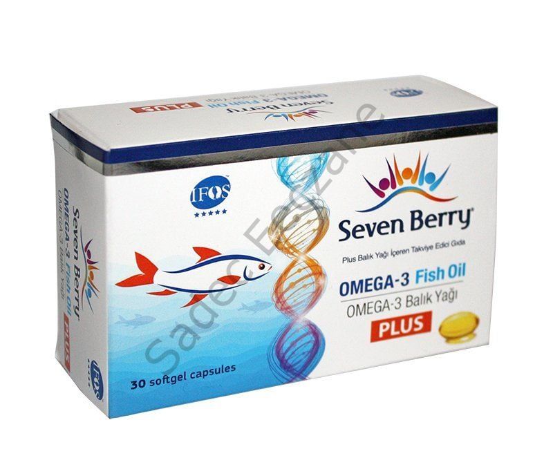 1+3 MF ŞARTIYLA SKT:12/2024 Seven Berry Omega-3 Fish Oil Plus 30 Softjel