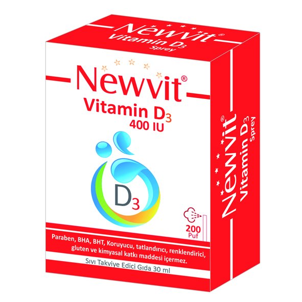 Newvit Vitamin D3 400 iu Sprey 30 ml