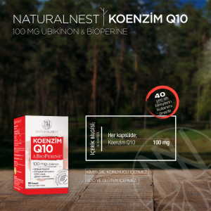 Natural Nest Koenzim Q10 Kapsül Takviye Edici Gıda 30 Kapsül