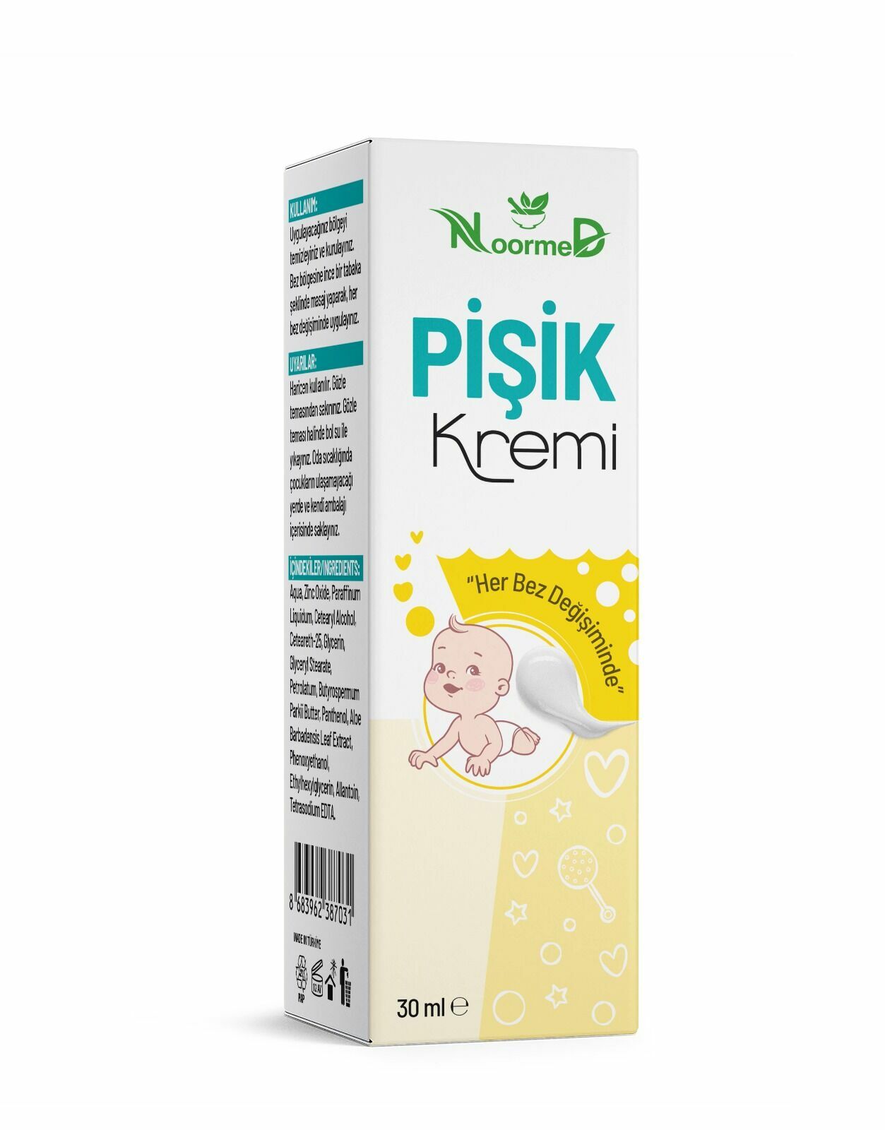 Noormed Organik Pişik Önleyici Krem 30 ml