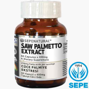 Saw Palmetto Extract 60 Kapsül 400 mg Ekstrakt Cüce Palmiye Ekstresi