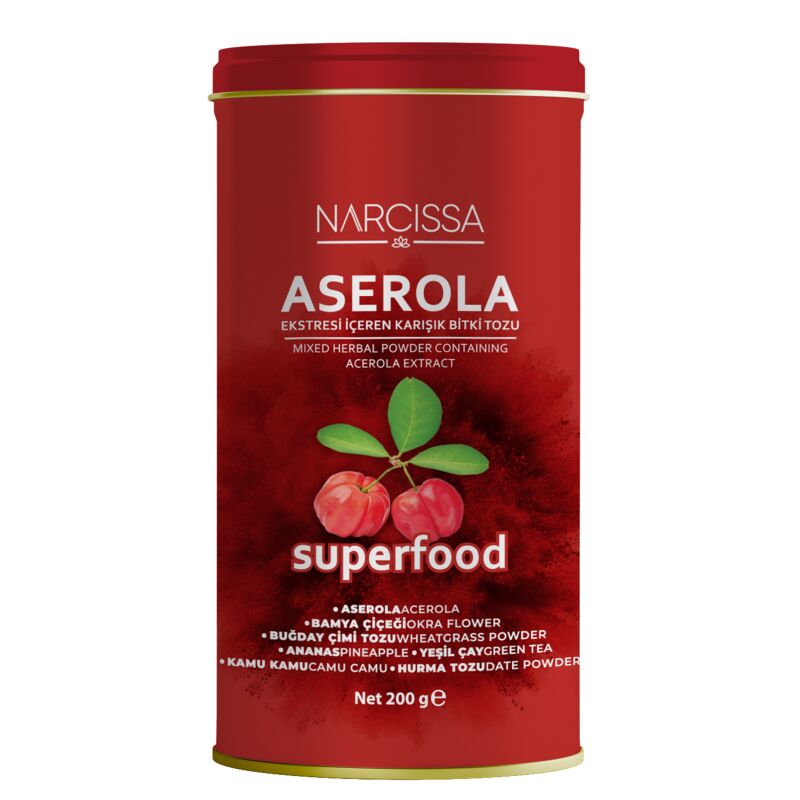 Narcissa Aserola Ekstresi İçeren Karışık Bitki Tozu 200 gr