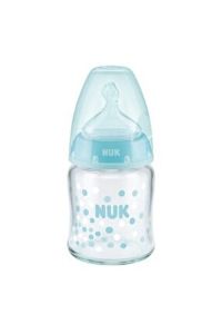 Nuk First Choice Plus Cam Biberon 120 ml - Mavi