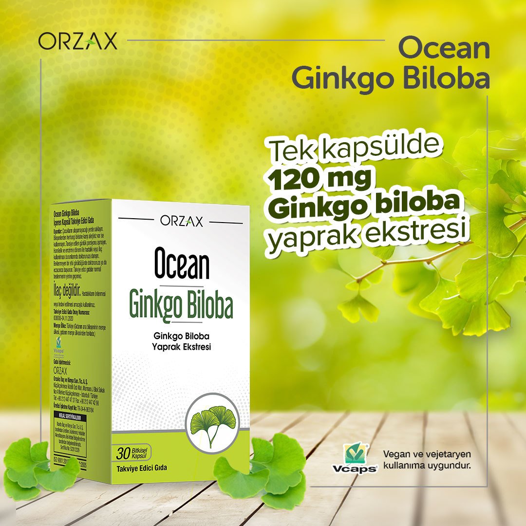 Ocean Ginkgo Biloba 30 Kapsül