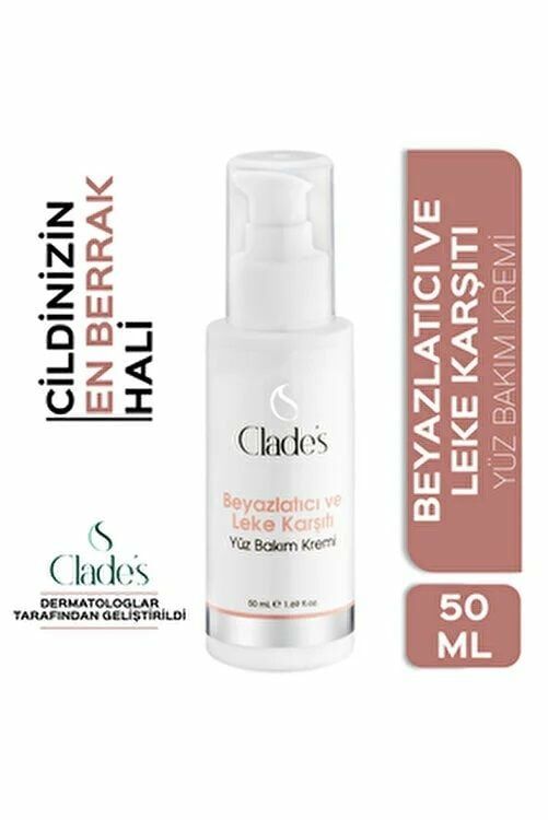 Clades Beyazlatıcı ve Leke Karşıtı Yüz Bakım Kremi 50 ml