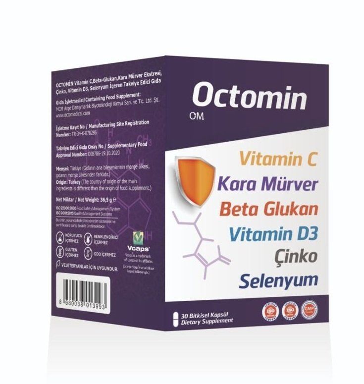Octomin Vitamin C Sambucus Nigra 30 Kapsül