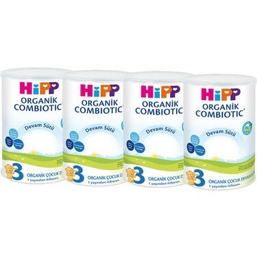 Hipp 3 Organik Combiotic Devam Sütü 350 gr - 4 Adet