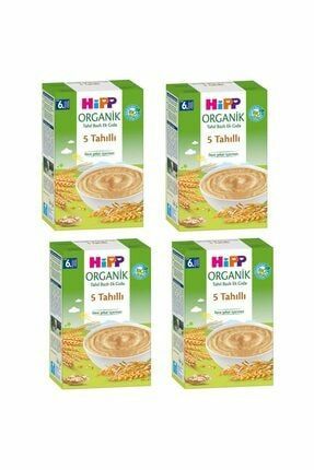 Hipp Organik 5 Tahıllı 6+ Ay Kaşık Maması 200 gr - 4 Adet