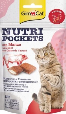 Gimcat Nutripockets Kedi Ödülü Biftek Malt 60 g